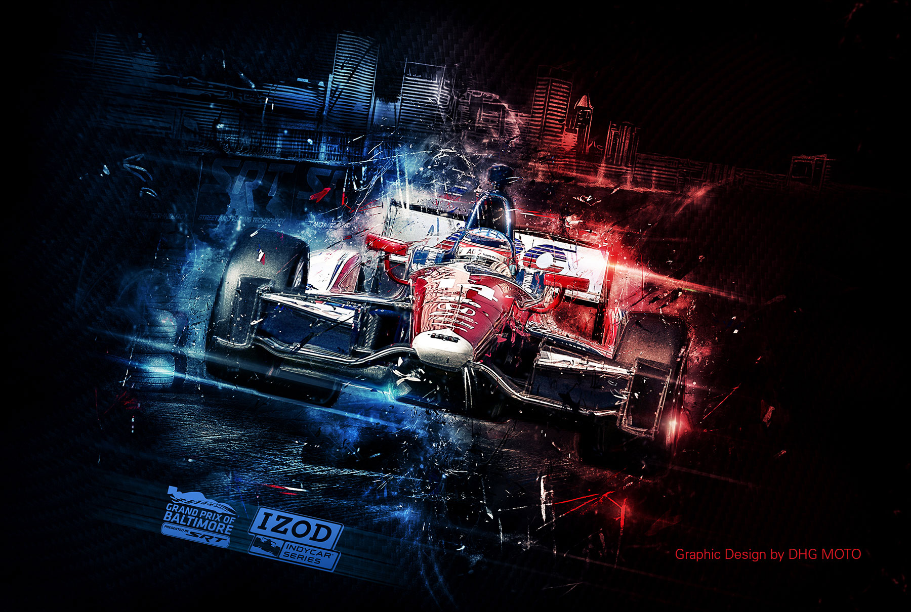 Baltimore Grand Prix - Graphic Design by DHG MOTO